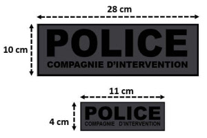 sbt-police-compagnie d'intervention-bv-size