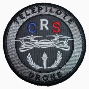 Ecusson épaule CRS Telepilote BV
